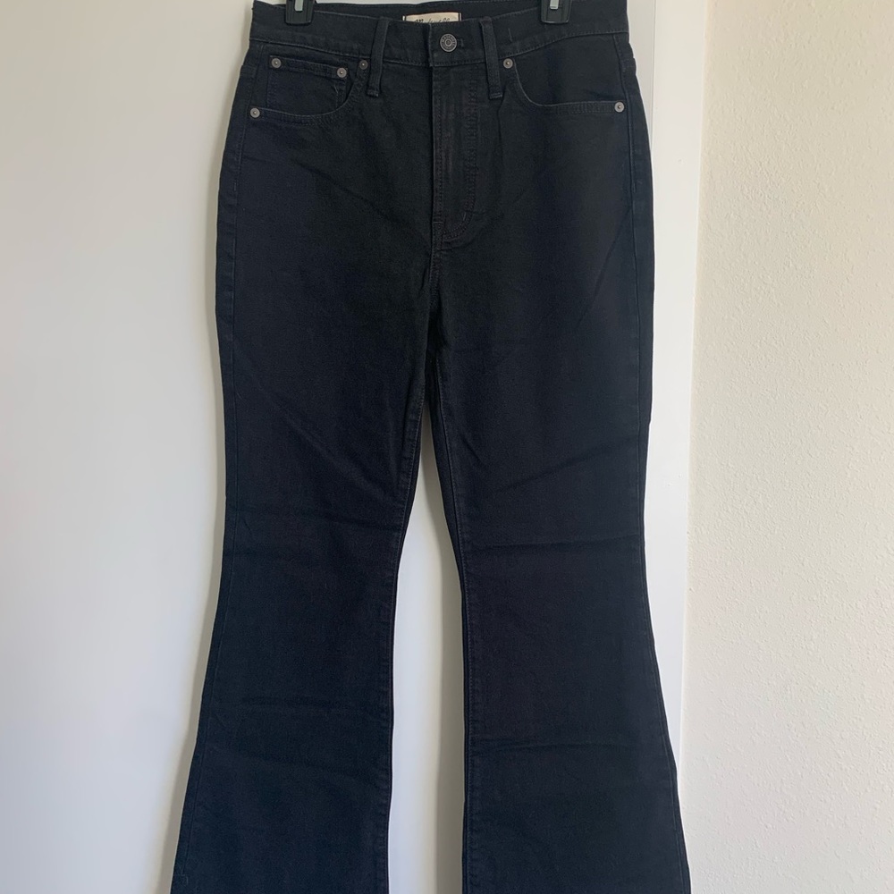 New Madewell the perfect vintage flare jeans, black